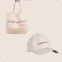 Combo casquette et tote bag velvet LASHARCHITECT