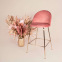 Chaise Lily Haute velvet : Couleur:Pink