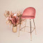 Lily velvet High Chair : Color:Pink