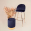 Chaise Lily Haute velvet : Couleur:Navy