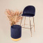 Lily velvet High Chair : Color:Navy