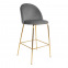 Lily velvet High Chair : Color:Grey