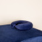 Velvet neck cushion cover : Color:Navy
