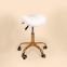 Velvet stool cover : Color:Snow