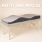 Housse de matelas BLUSHY. en velvet (sans le matelas) : Couleur:Gris