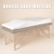 Housse de matelas BLUSHY. en velvet (sans le matelas) : Couleur:Snow