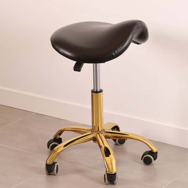 Saddle seat shop rolling stool