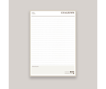 INTERNE - Bloc notes Chagrimm formations