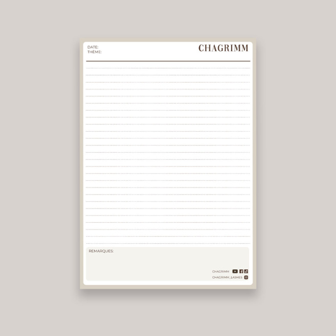 INTERNE - Bloc notes Chagrimm formations