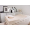 Housse de matelas dessus simili cuir + velvet (sans le matelas) : Couleur:Beige