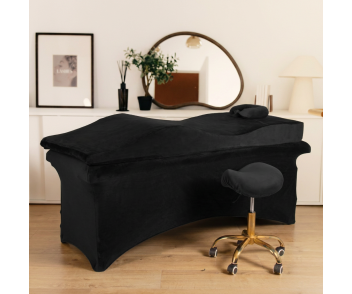 Ensemble Blushy. velvet noir