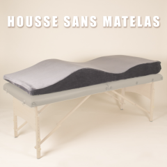 Housse de matelas gris velvet BLUSHY.