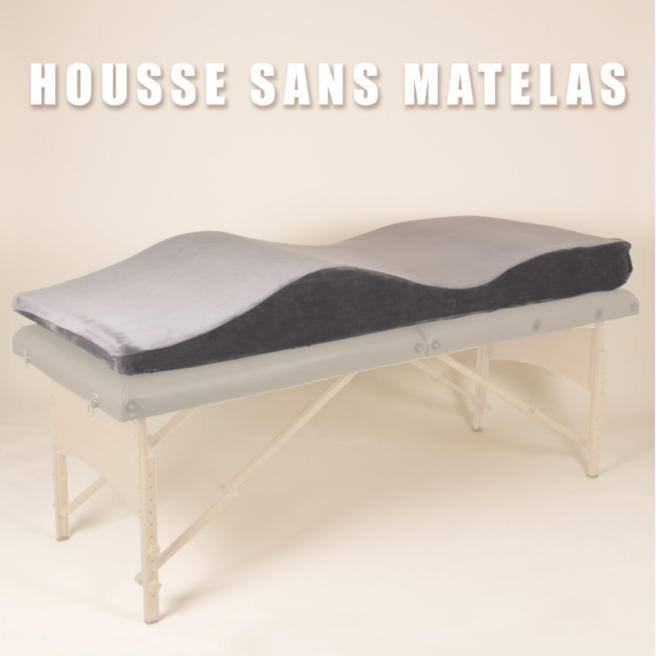 Housse de matelas gris velvet BLUSHY.