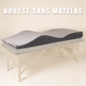 Housse de matelas gris velvet BLUSHY.