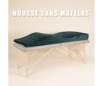 Housse de matelas vert bouteille BLUSHY.