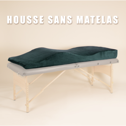 Housse de matelas vert bouteille BLUSHY.