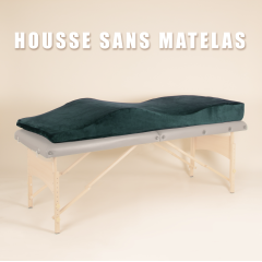 Housse de matelas vert bouteille BLUSHY.