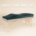 Housse de matelas vert bouteille BLUSHY.