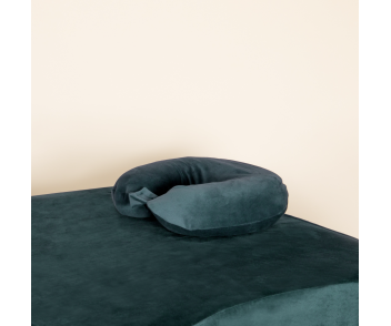 Housse de coussin de nuque velvet vert bouteille BLUSHY.