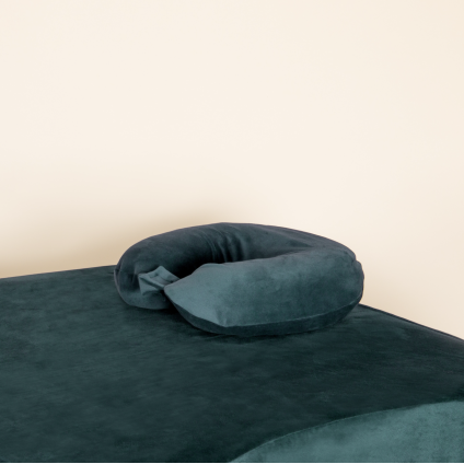 Housse de coussin de nuque velvet vert bouteille BLUSHY.