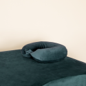 Housse de coussin de nuque velvet vert bouteille BLUSHY.