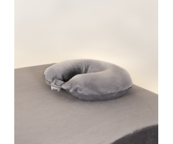 Housse de coussin de nuque velvet gris BLUSHY.