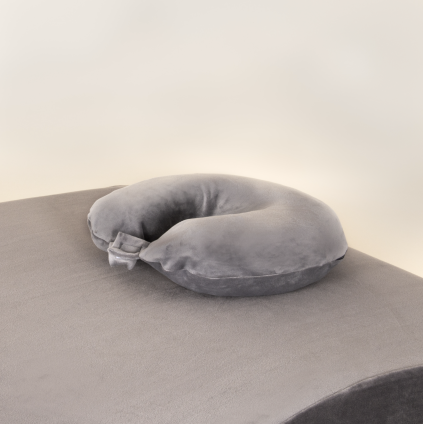 Housse de coussin de nuque velvet gris BLUSHY.