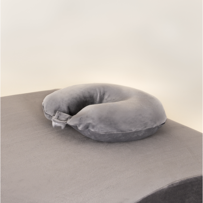 Housse de coussin de nuque velvet gris BLUSHY.